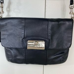 Coach cross body in black leather